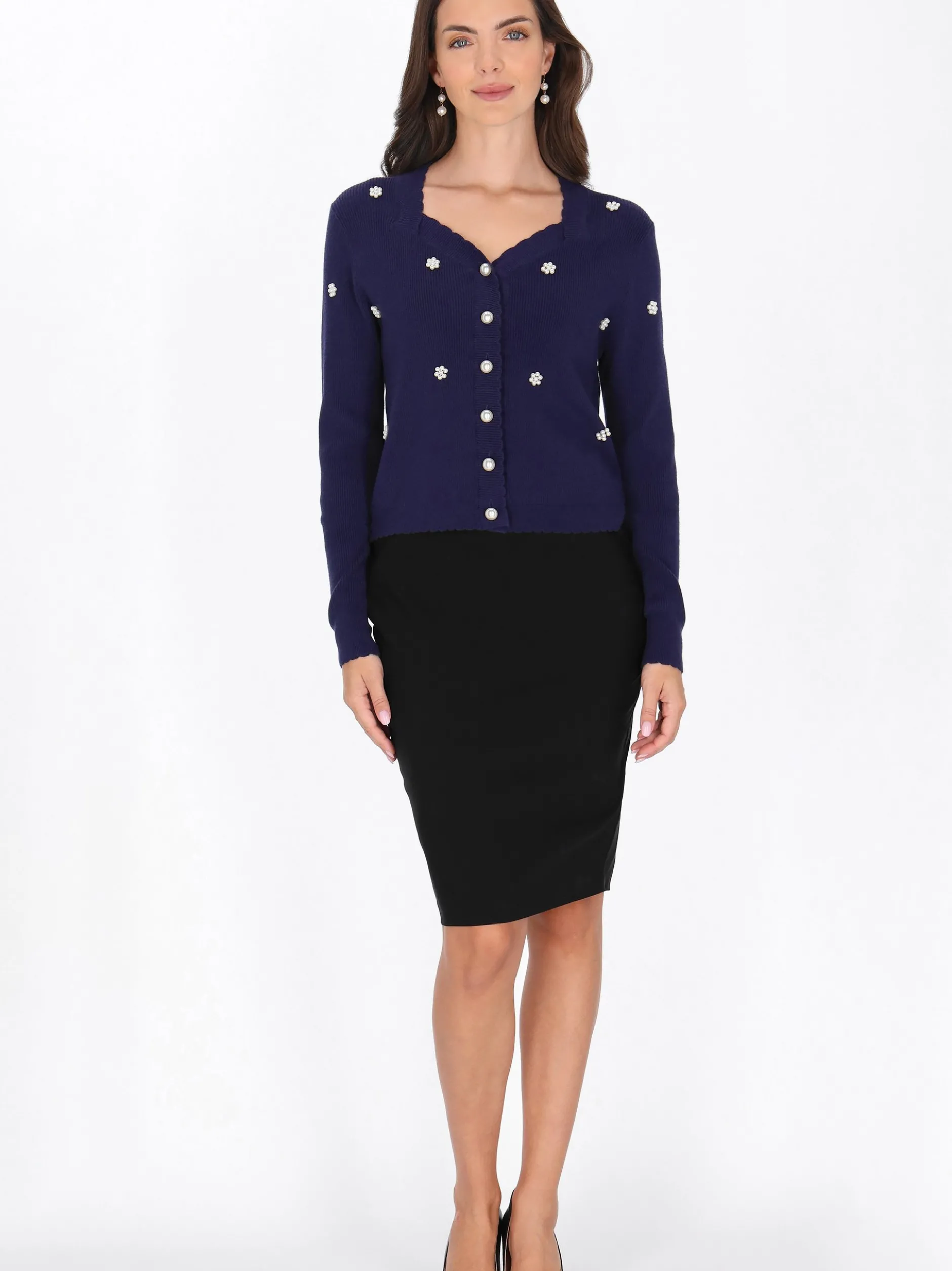 Usha Damen Strickjacke in marine