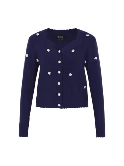 Usha Damen Strickjacke in marine
