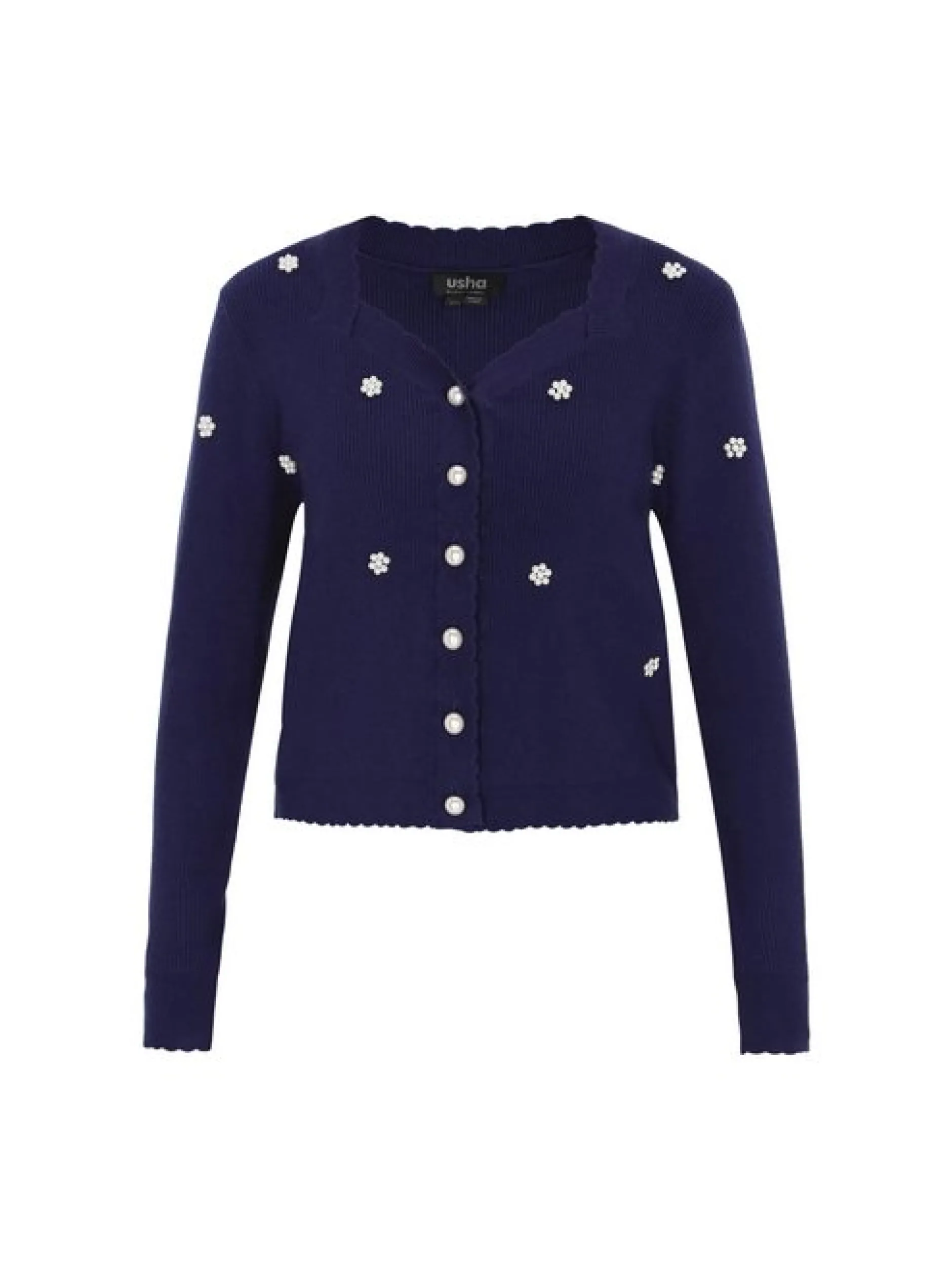 Usha Damen Strickjacke in marine