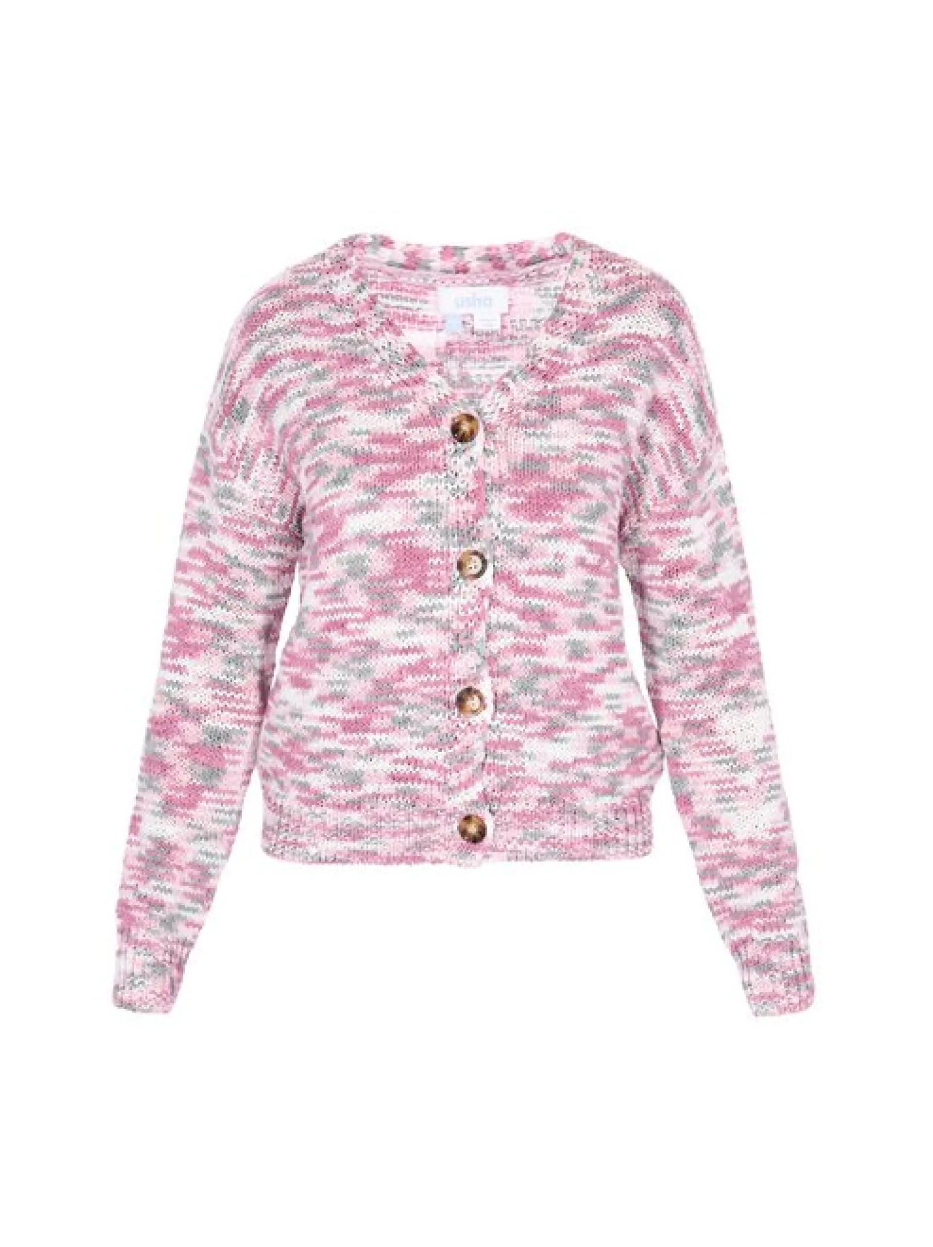 Usha Damen Strickjacke in mehrfarbig