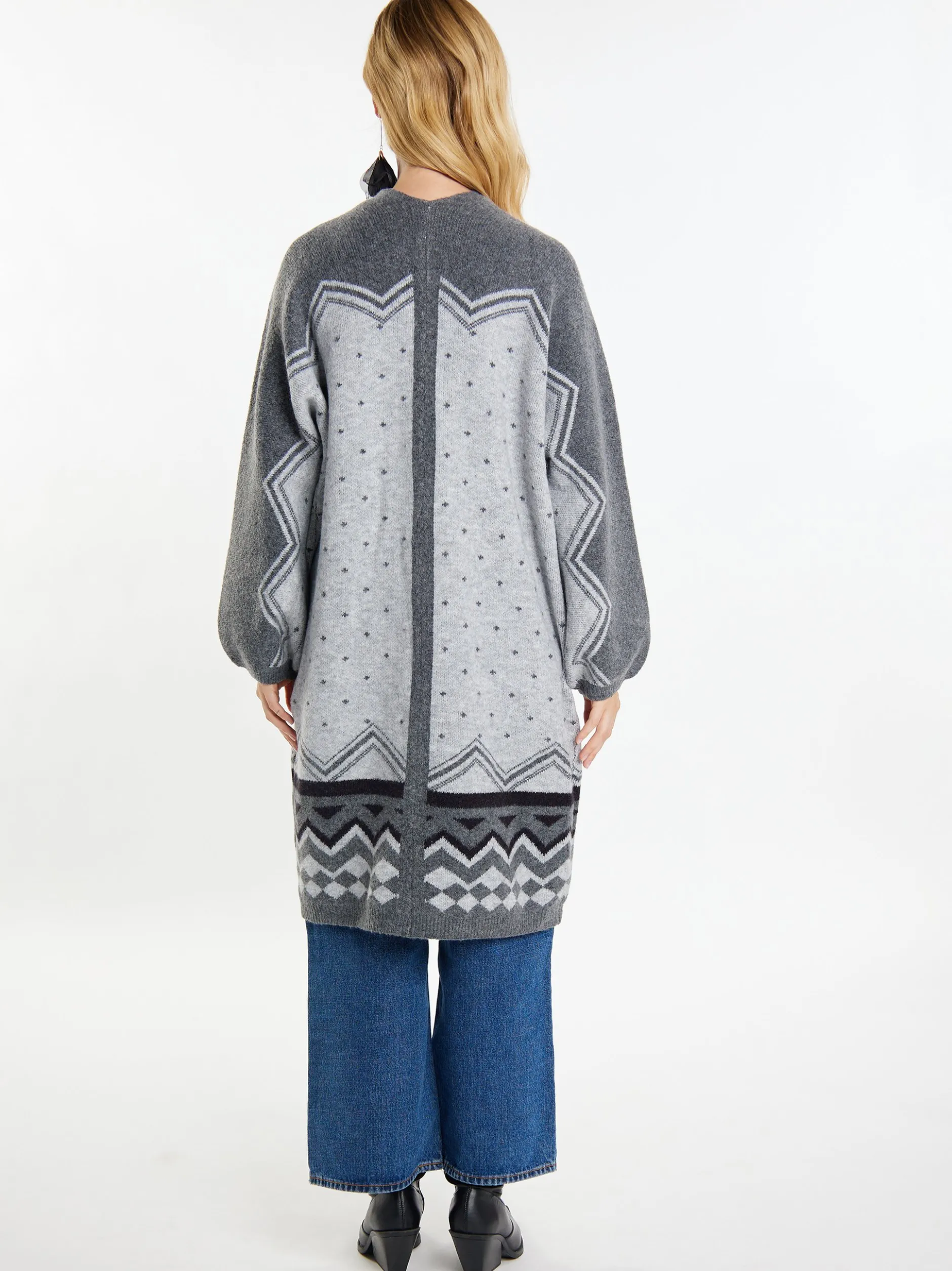 Usha Damen Strickjacke in mehrfarbig