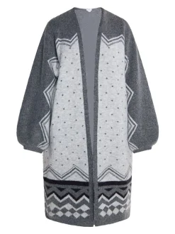 Usha Damen Strickjacke in mehrfarbig