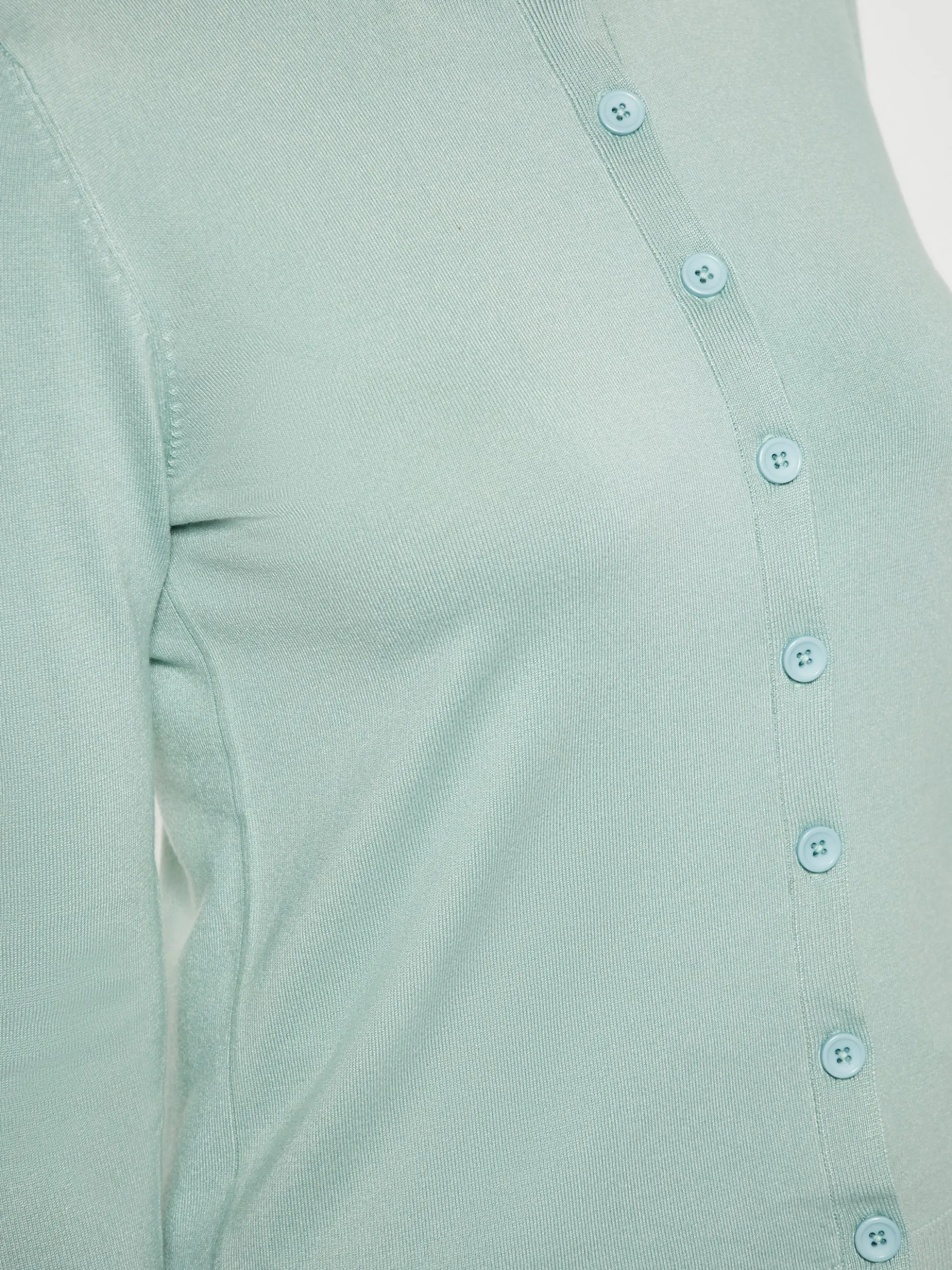 Usha Damen Strickjacke in mint - Ausschnitt: Rundhals