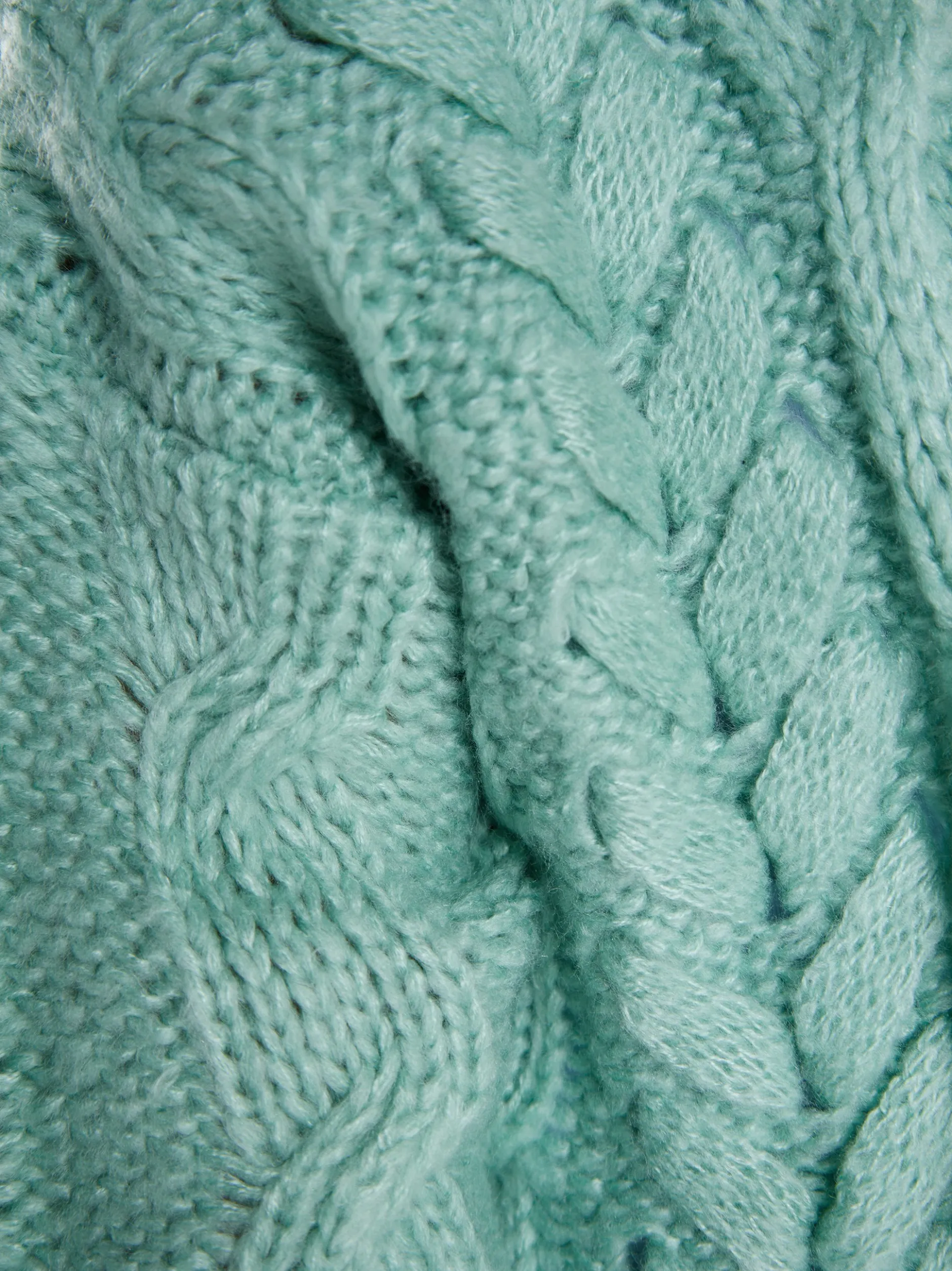 Usha Damen Strickjacke in mint - Ausschnitt: ohne Kragen
