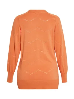 Usha Damen Strickjacke in orange