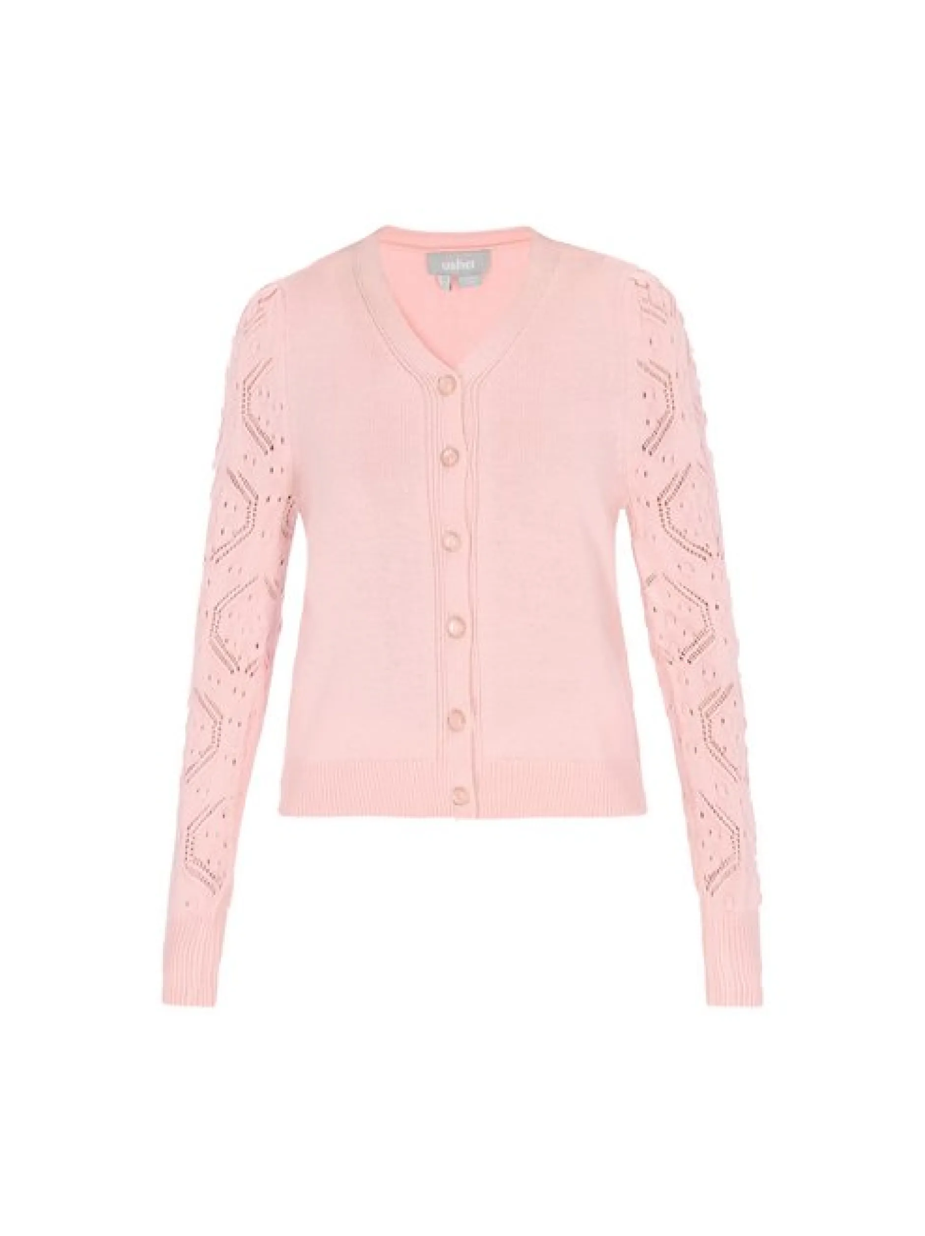 Usha Damen Strickjacke in rosa
