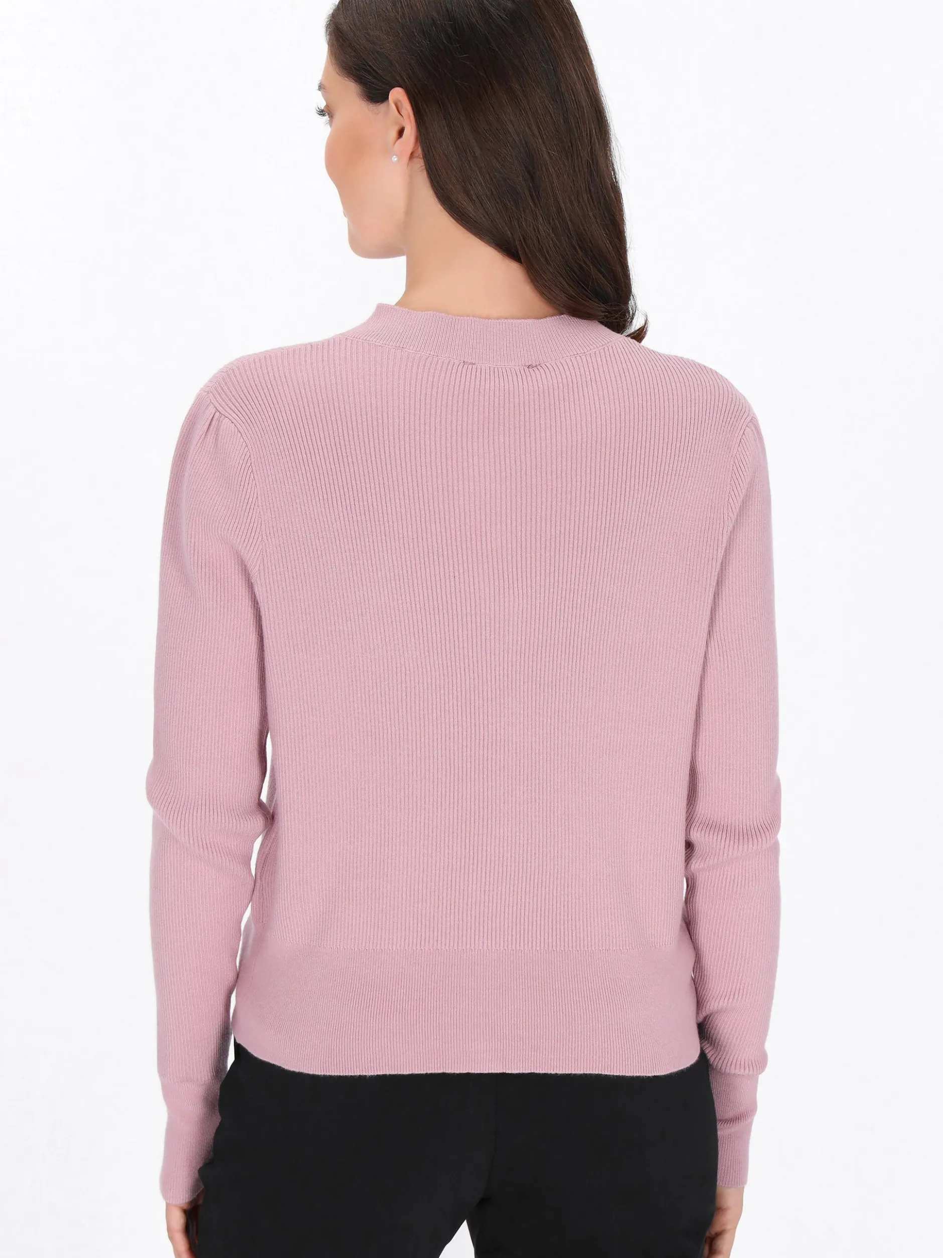 Usha Damen Strickjacke in rosa