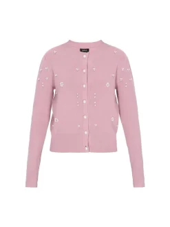 Usha Damen Strickjacke in rosa
