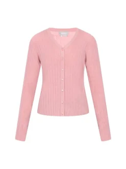 Usha Damen Strickjacke in rosa