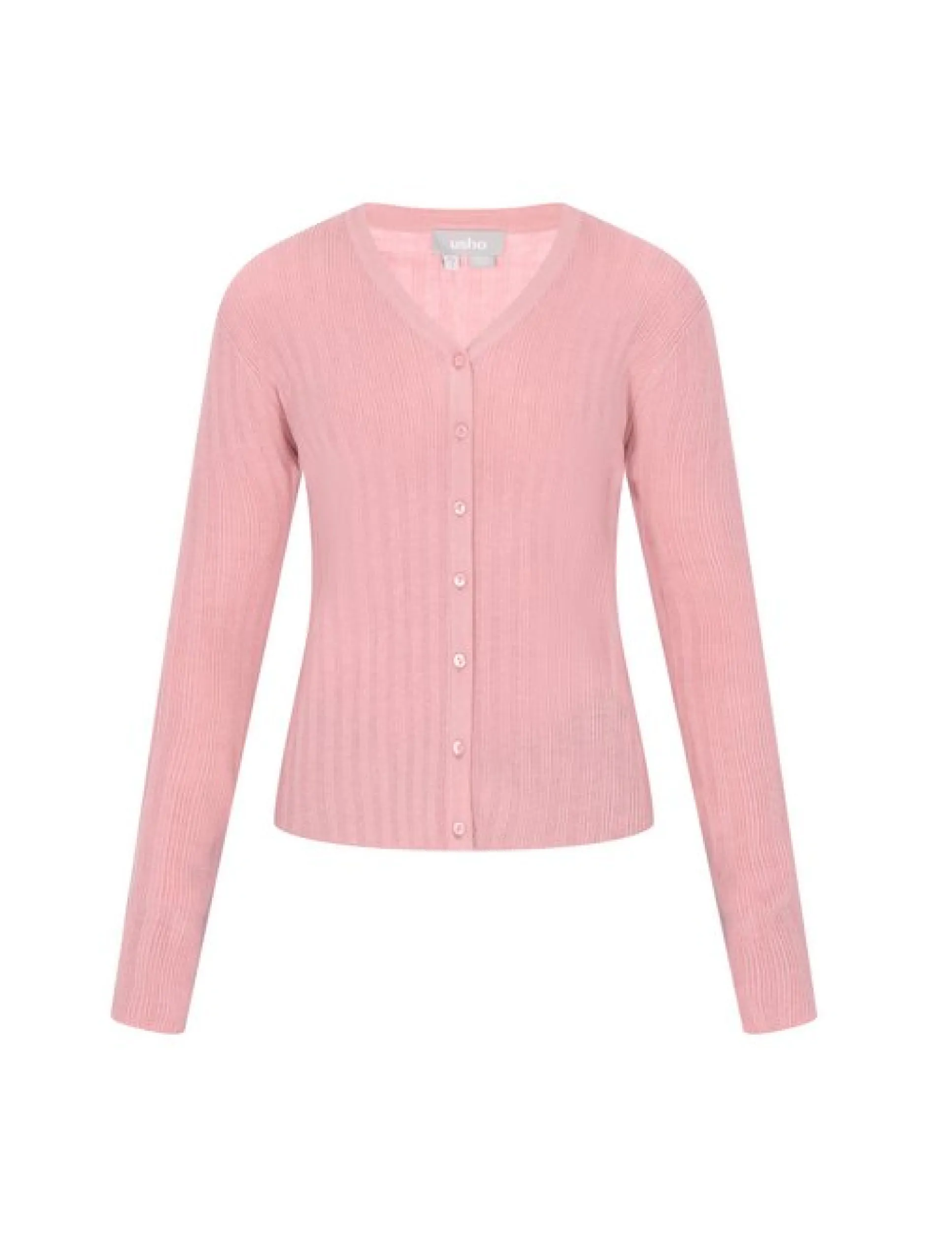 Usha Damen Strickjacke in rosa