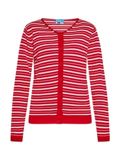 Usha Damen Strickjacke in rot