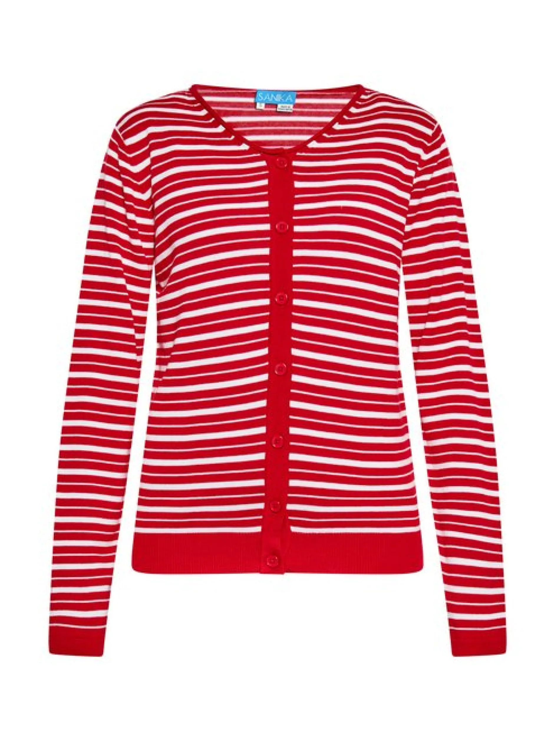 Usha Damen Strickjacke in rot