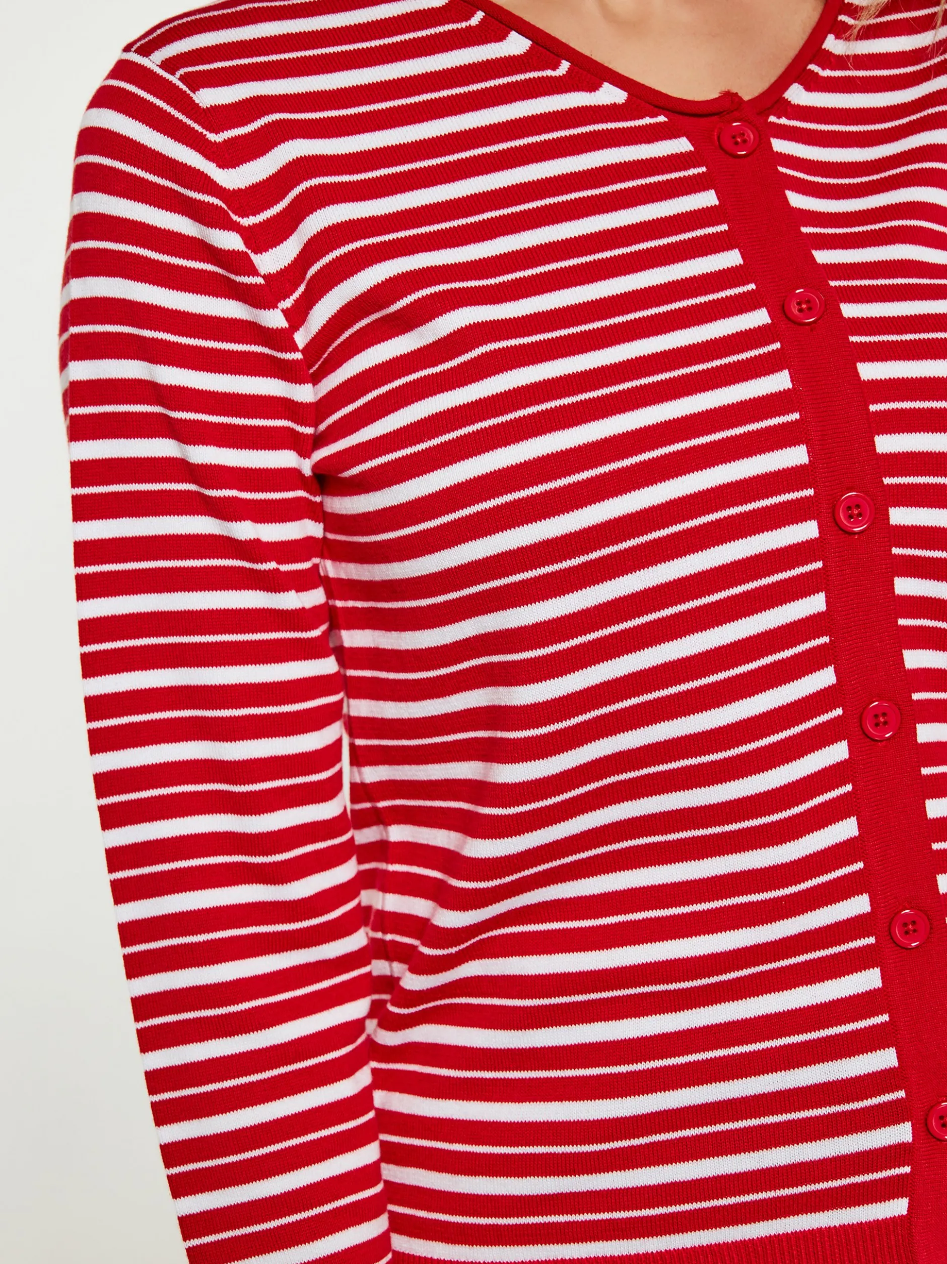 Usha Damen Strickjacke in rot