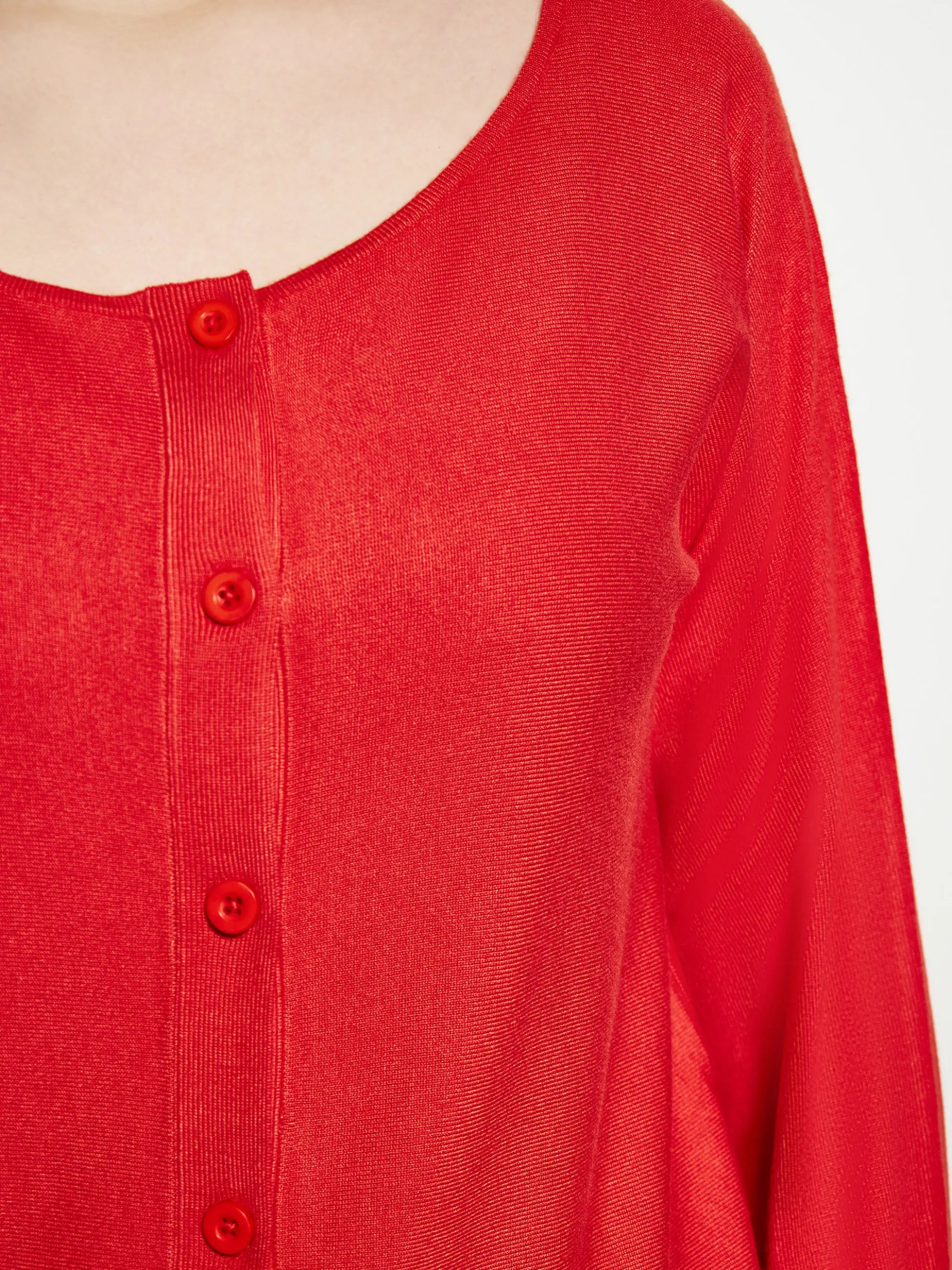 Usha Damen Strickjacke in rot