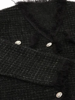Usha Damen Strickjacke in schwarz