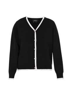 Usha Damen Strickjacke in schwarz
