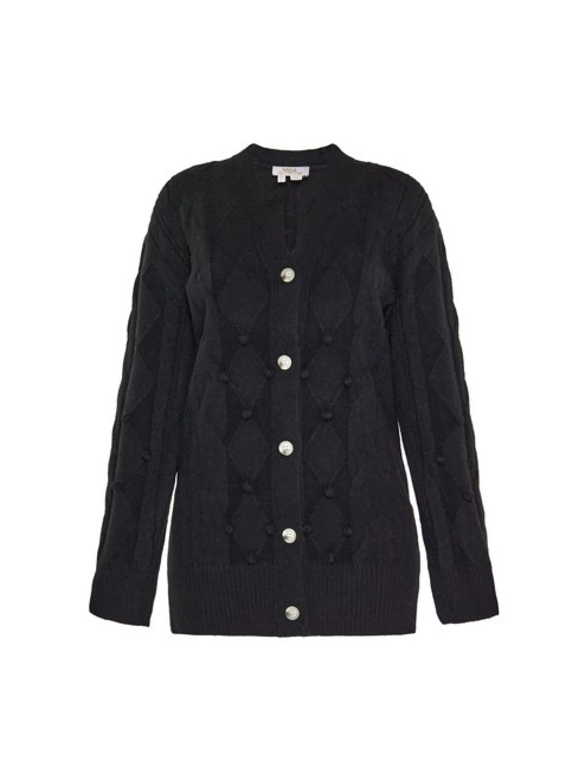 Usha Damen Strickjacke in schwarz