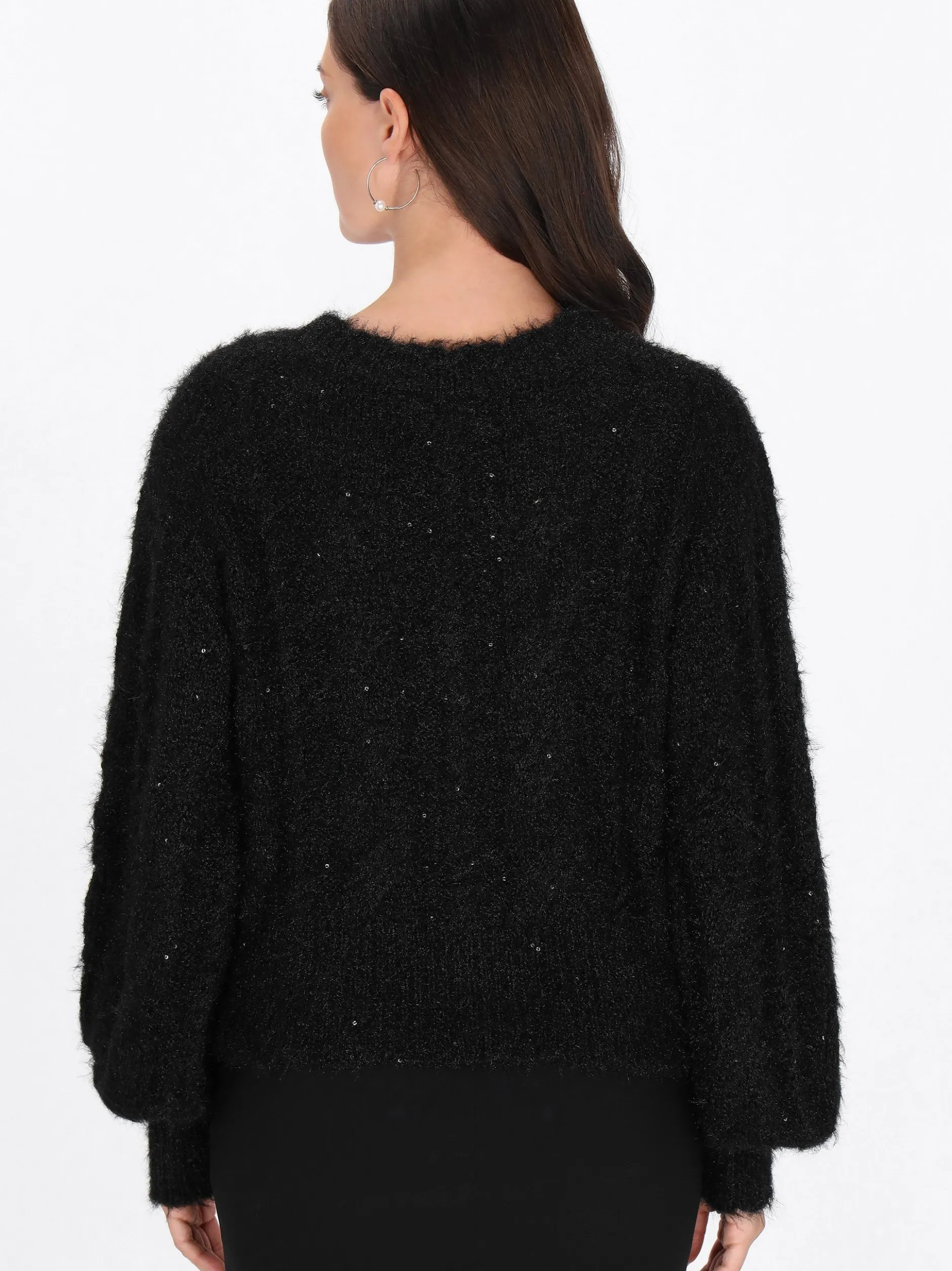 Usha Damen Strickjacke in schwarz