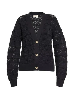 Usha Damen Strickjacke in schwarz