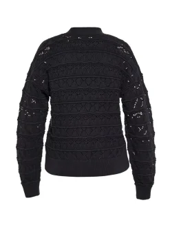 Usha Damen Strickjacke in schwarz