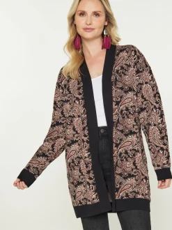 Usha Damen Strickjacke in schwarz