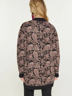 Usha Damen Strickjacke in schwarz