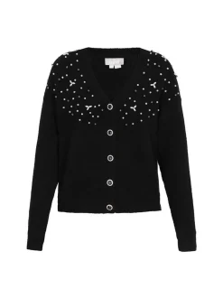 Usha Damen Strickjacke in schwarz