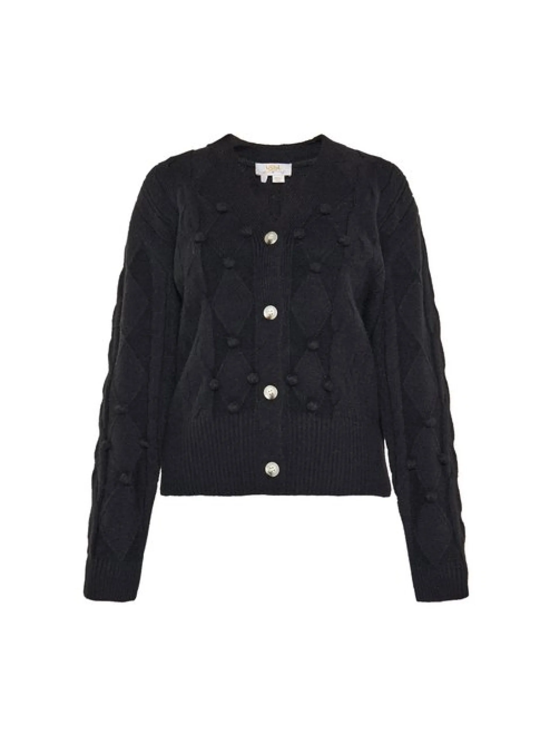 Usha Damen Strickjacke in schwarz