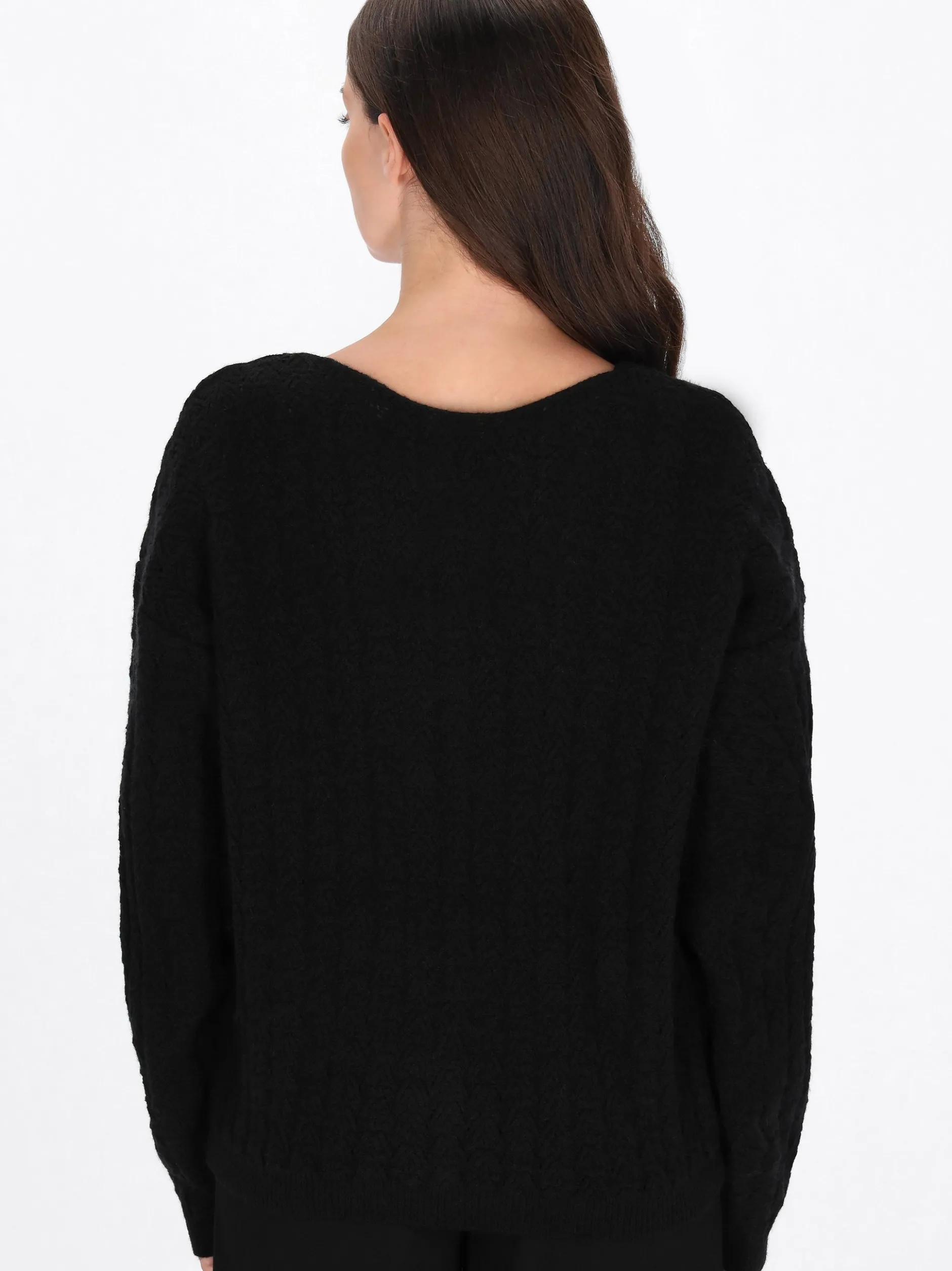 Usha Damen Strickjacke in schwarz