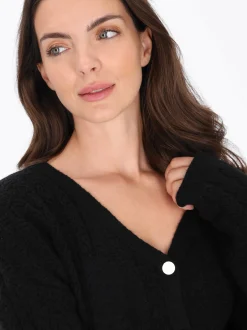 Usha Damen Strickjacke in schwarz