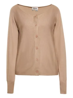 Usha Damen Strickjacke in taupe