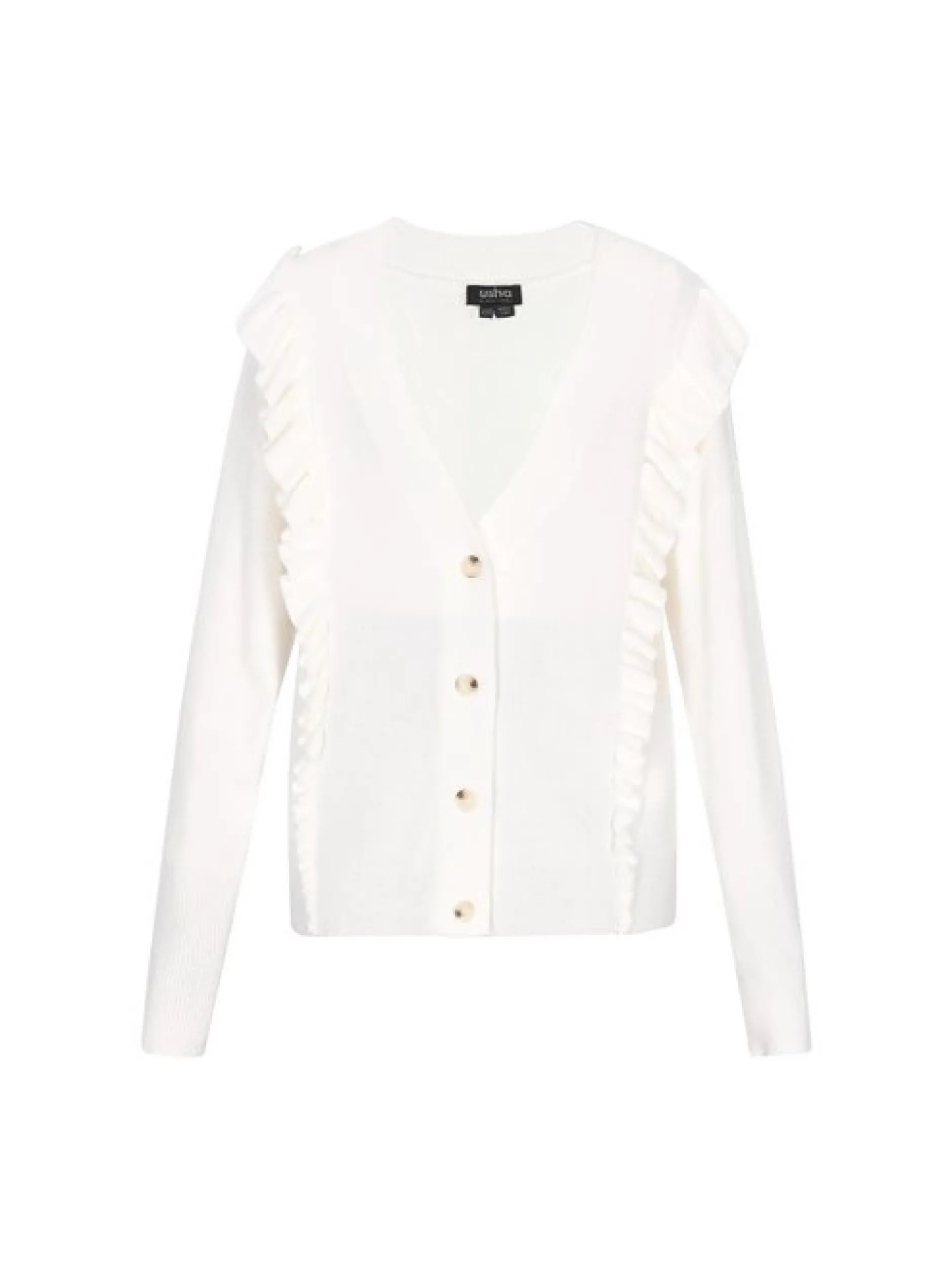 Usha Damen Strickjacke in weiß