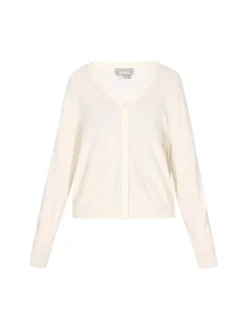 Usha Damen Strickjacke in weiß