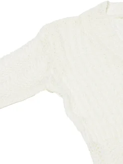 Usha Damen Strickjacke in weiß