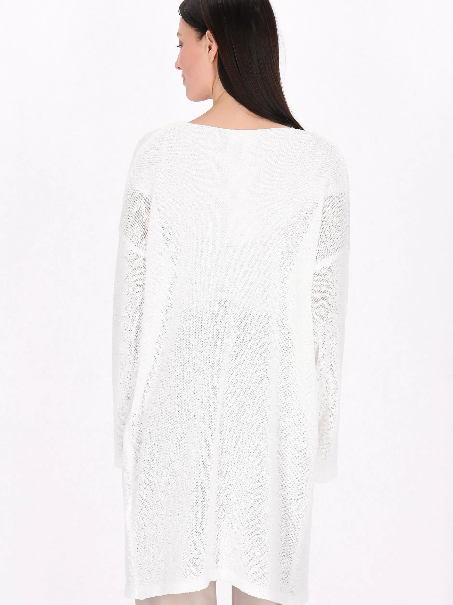 Usha Damen Strickjacke in weiß
