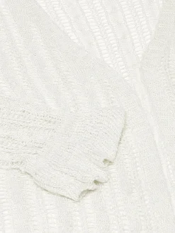 Usha Damen Strickjacke in weiß