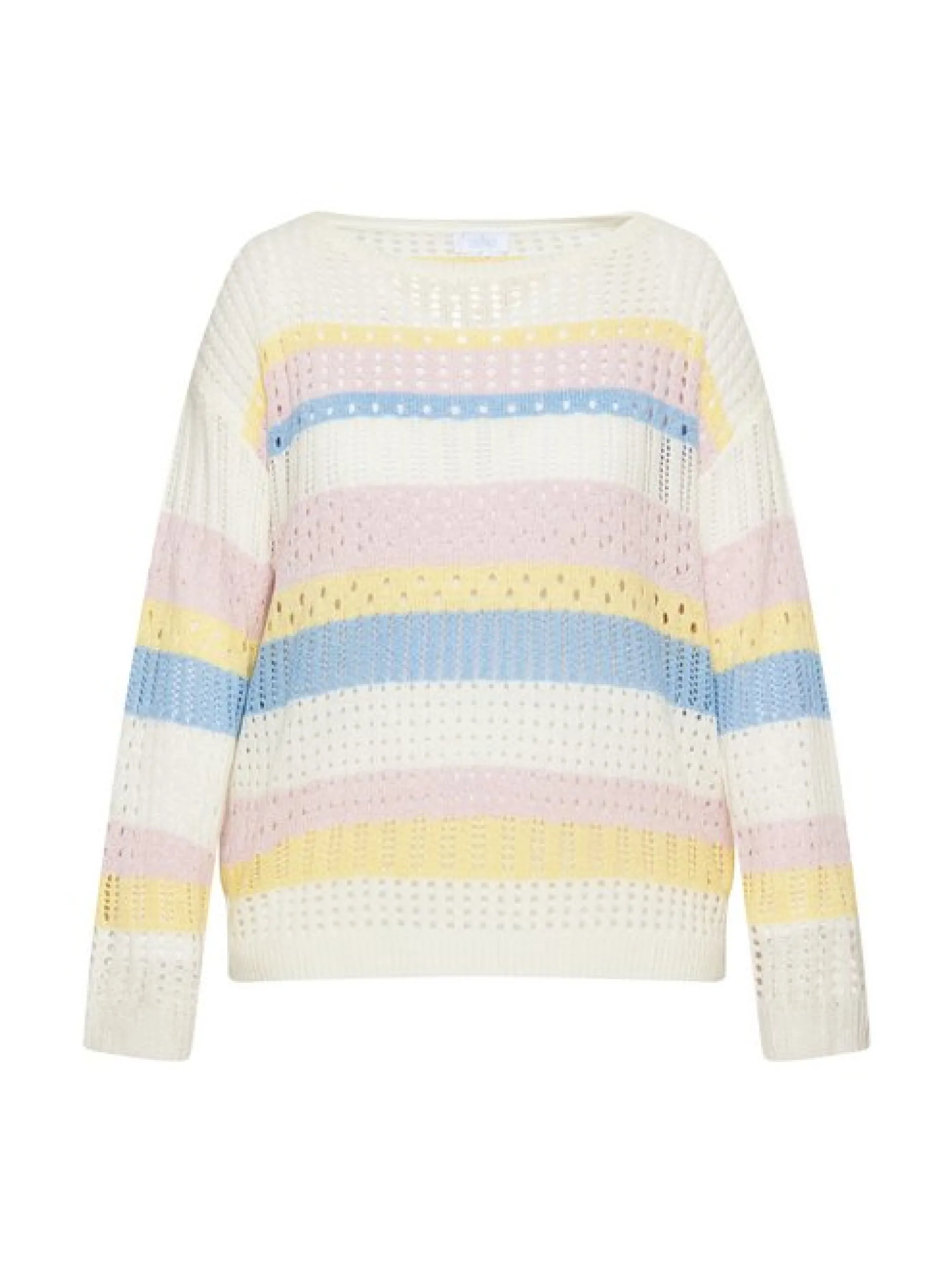 Usha Damen Strickpullover in rosa - Ausschnitt: Rundhals