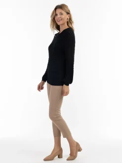 Usha Damen Strickpullover in schwarz