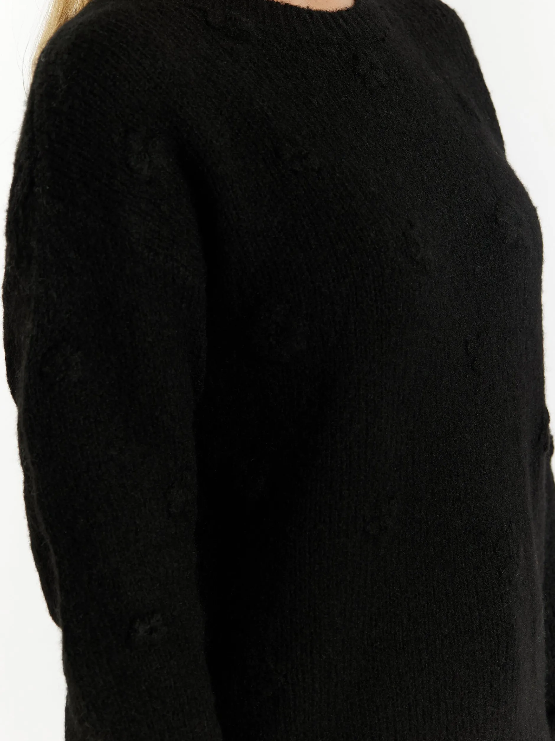 Usha Damen Strickpullover in schwarz