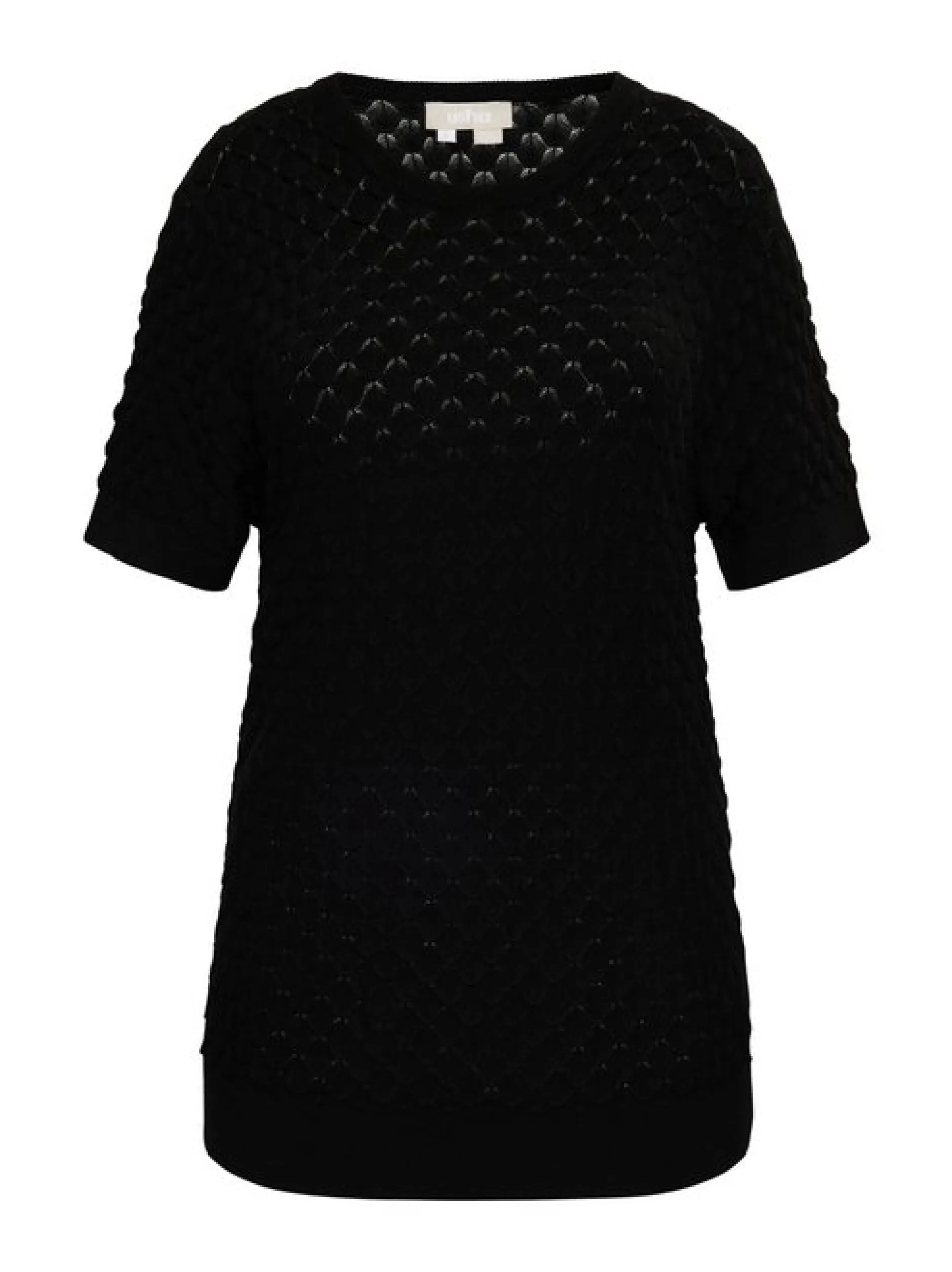 Usha Damen Strickpullover in schwarz