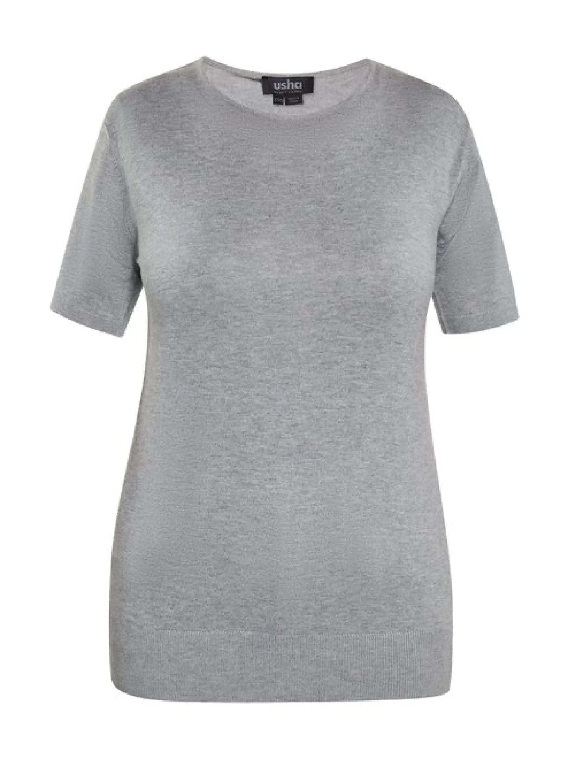Usha Damen T-Shirt in grau - Ausschnitt: Rundhals