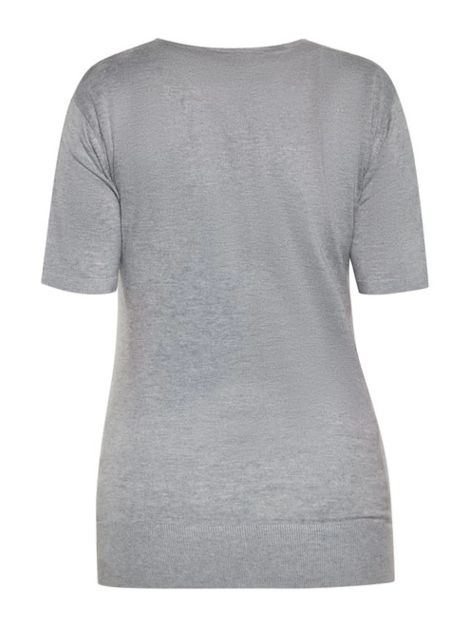 Usha Damen T-Shirt in grau - Ausschnitt: Rundhals