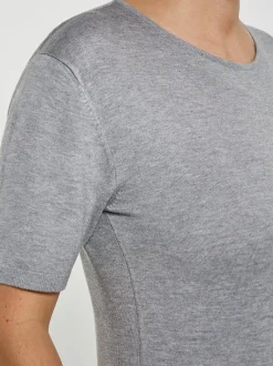 Usha Damen T-Shirt in grau - Ausschnitt: Rundhals