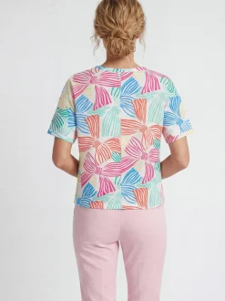 Usha Damen T-Shirt in mehrfarbig - Ausschnitt: Rundhals