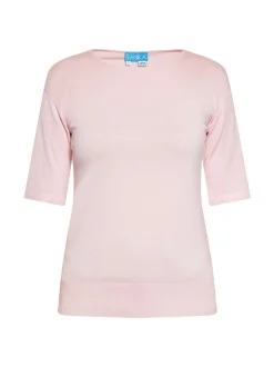 Usha Damen T-Shirt in rosa - Ausschnitt: Rundhals