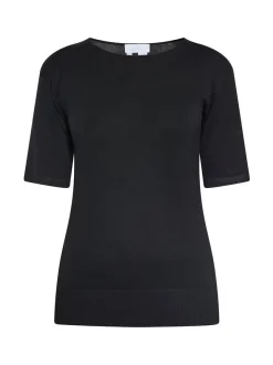 Usha Damen T-Shirt in schwarz - Ausschnitt: Rundhals