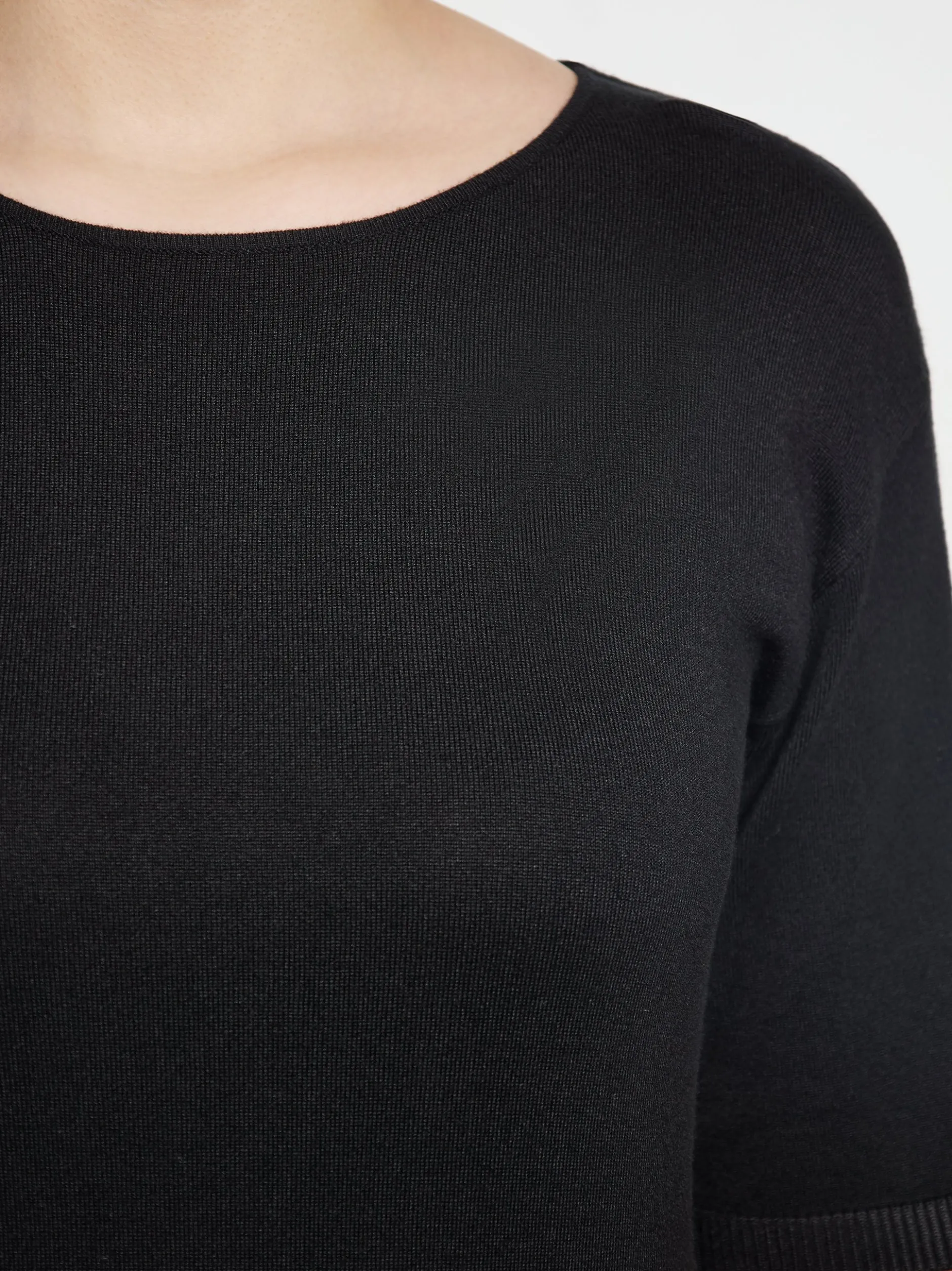 Usha Damen T-Shirt in schwarz - Ausschnitt: Rundhals
