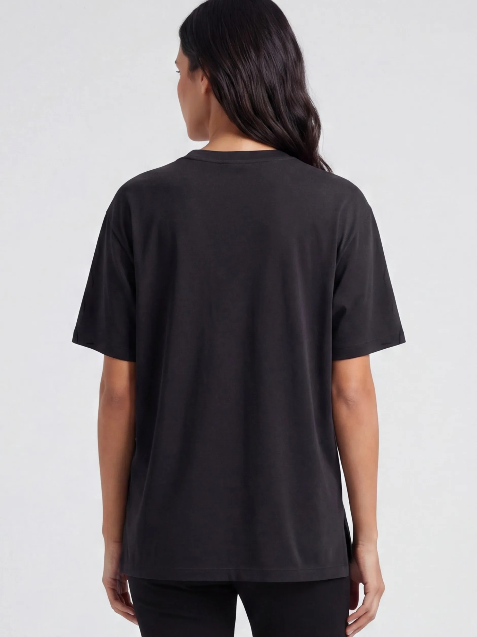 Usha Damen T-Shirt in schwarz - Ausschnitt: Rundhals