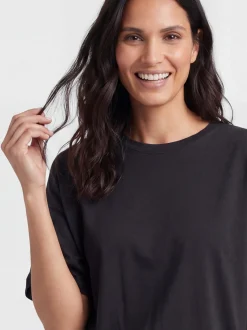 Usha Damen T-Shirt in schwarz - Ausschnitt: Rundhals
