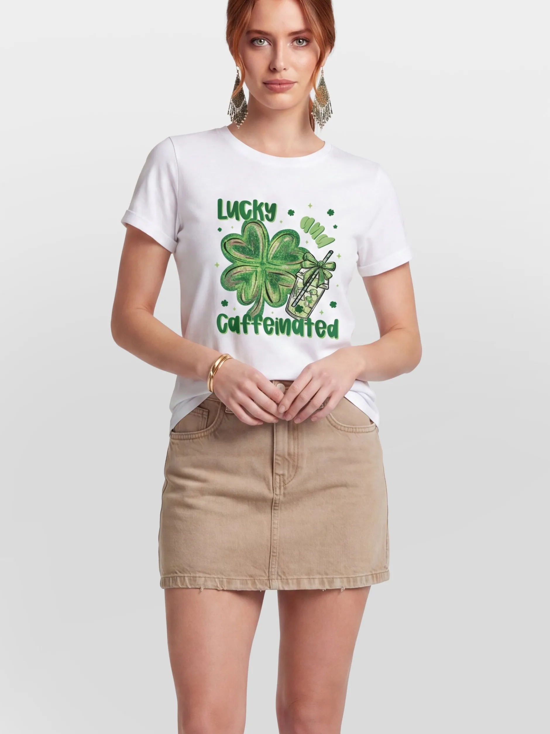 Usha Damen T-Shirt in weiß